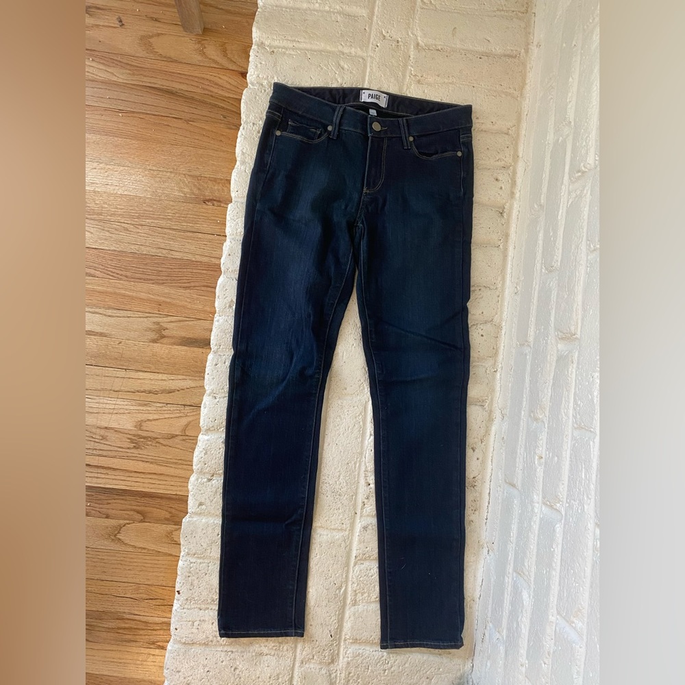 Paige dark denim jeans. Size 27, skinny fit.